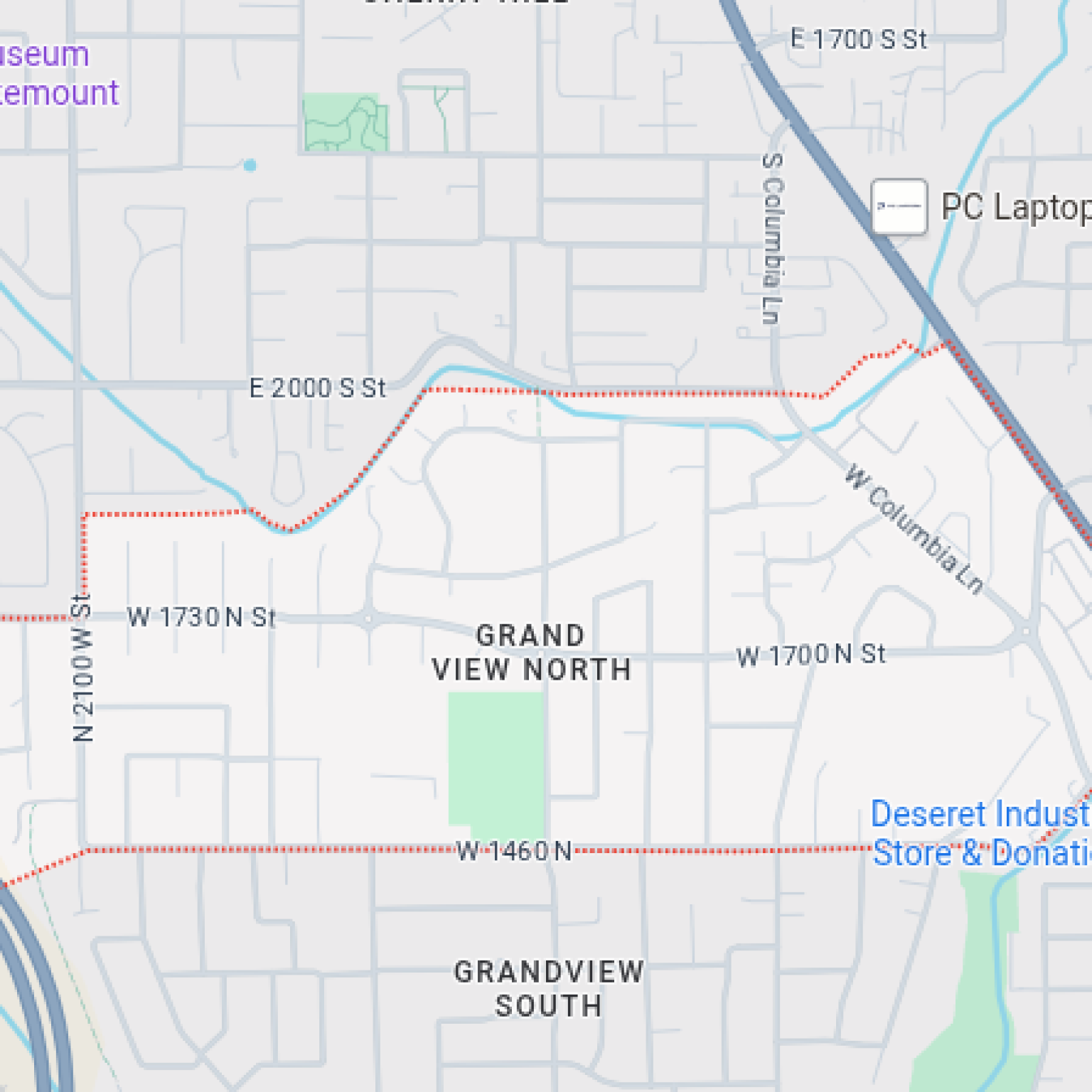 Provo Real Estate Neighborhood Grand View North Google Maps